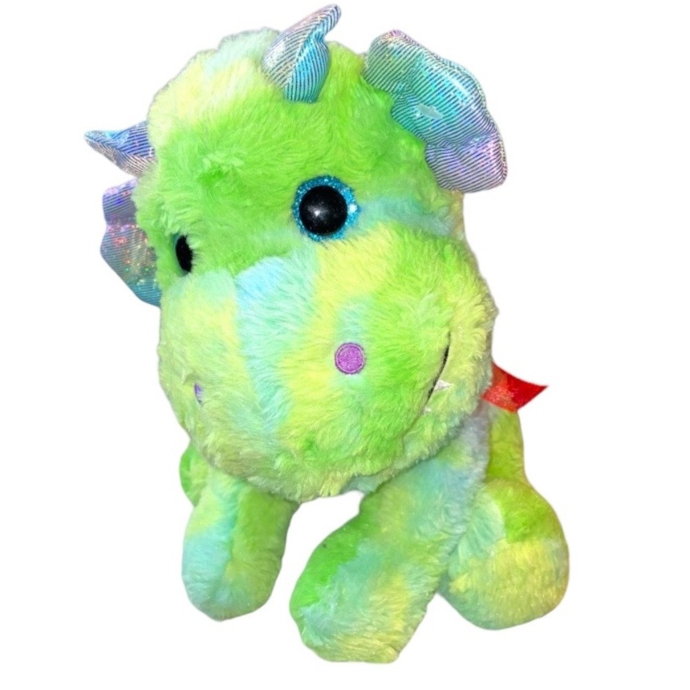 Midwood Brands Dinosaur/Dragon  Plush  Dinosaur Stuffed Animal Green Soft toy